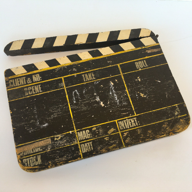 CLAPPER BOARD, Medium Original Aged Timber - 38cm Wide